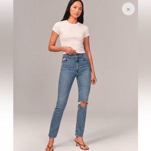 Abercrombie & Fitch ultra High Rise 90s Slim Straight
